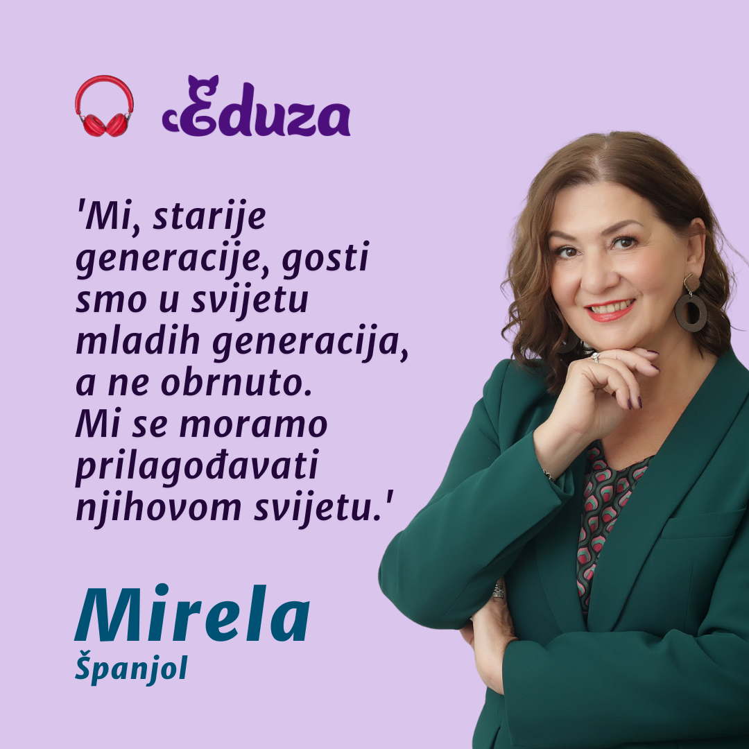 'Mi, starije generacije, gosti smo u svijetu mladih generacija, a ne obrnuto. Mi se moramo prilagođavati njihovom svijetu.'