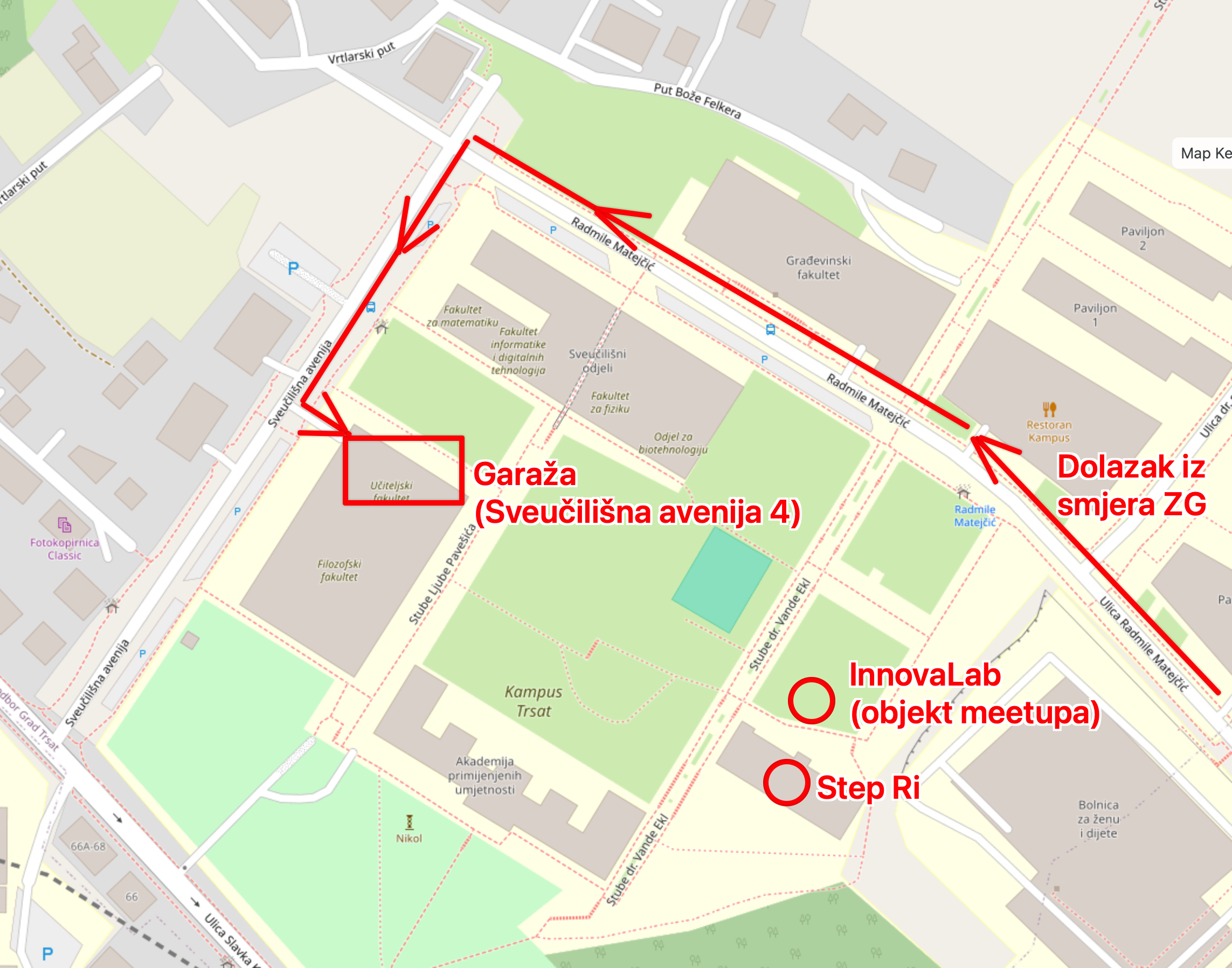 Objekt InnovaLab i garaža za parking