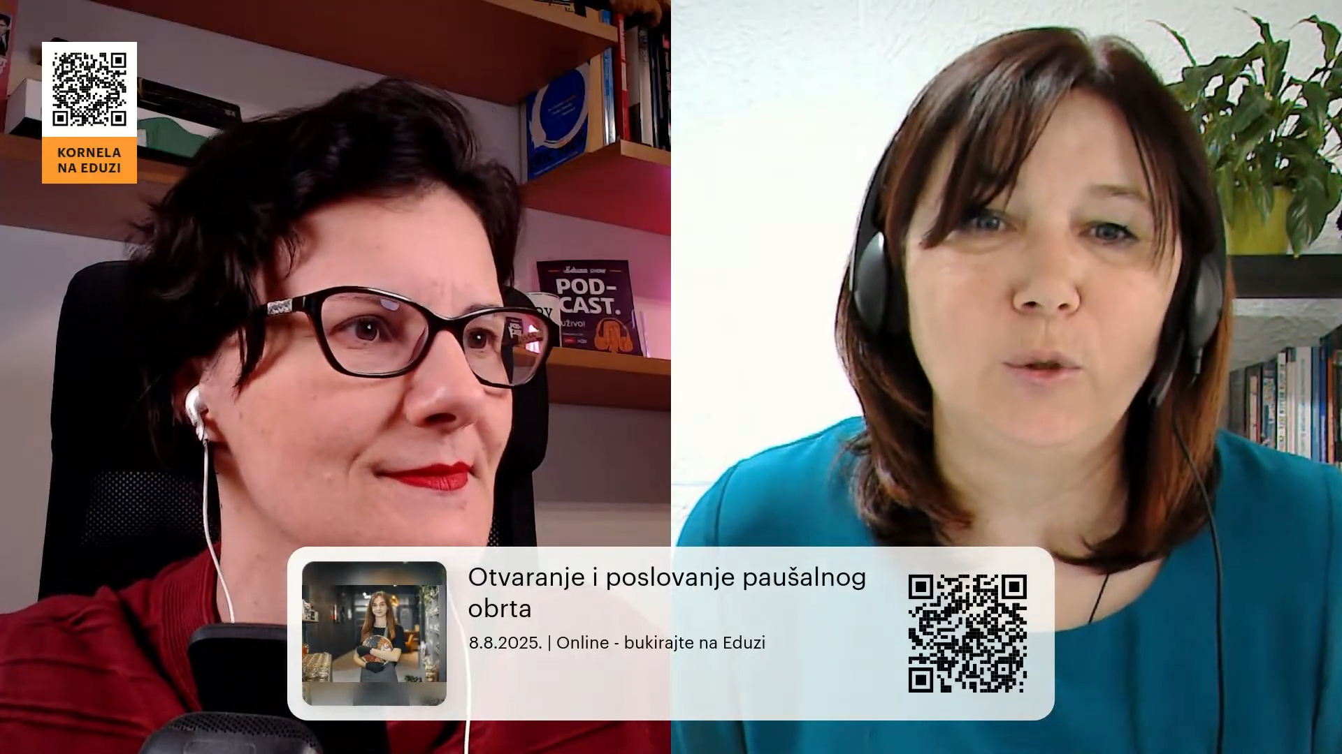 Kornela Paunović u jednom od gostovanja na Eduza Showu