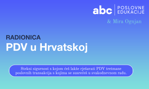 PDV u Hrvatskoj | Akademija za računovodstvo poduzetnika |
