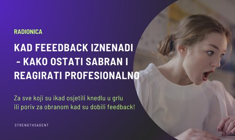 Kad feeedback iznenadi - kako ostati sabran i reagirati profesionalno