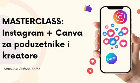 MASTERCLASS: Instagram + Canva za poduzetnike i kreatore