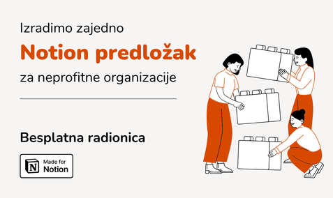 Zajedno radimo Notion predložak za neprofitne organizacije