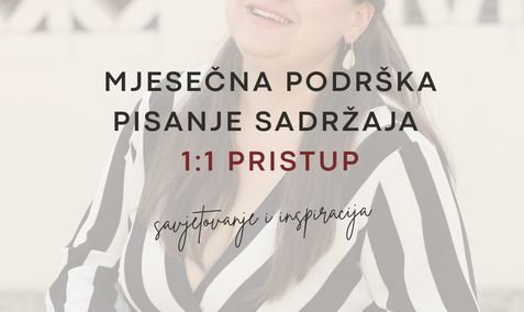 Mjesečna Content Marketing podrška za objave i sadržaj, 1:1 pristup