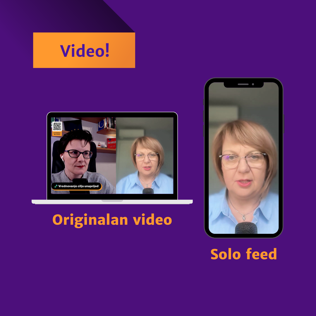 Primjer isporuke video materijala za daljnju upotrebu