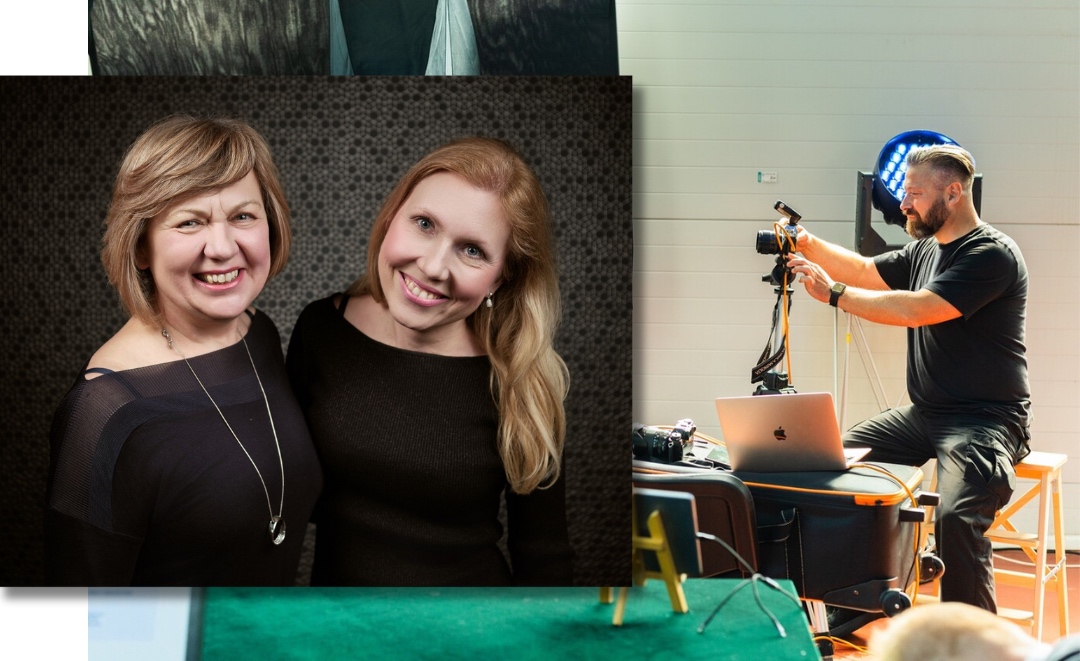 Profesionalno fotografiranje poslovnih portreta u paru - Eduza Show Unplugged Business Besties by Darko Mareš