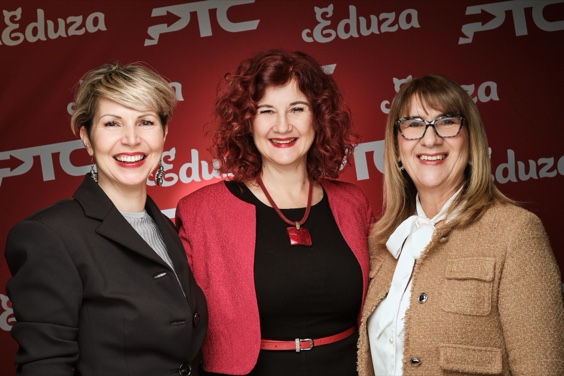 Profesionalno fotografiranje poslovnih portreta u paru - Eduza Show Unplugged Business Besties by Darko Mareš